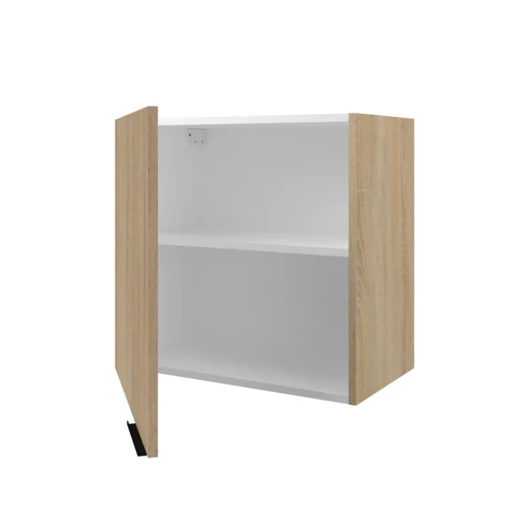 Parisot Küche mit Buffet FUMAY 21 Eiche/Beton-Optik ca. 300 x 186 x 60 cm