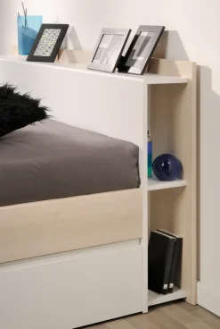 Parisot Stauraumbett MOST 5 beige/weiß 140 x 200 cm