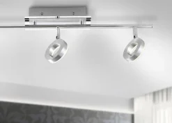 Paul Neuhaus LED Badlampe SILEDA 3 Spots alufarbig