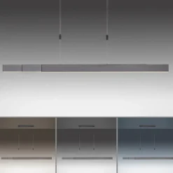 Paul Neuhaus LED Balkenpendel PURE-MOTO grau eloxiert