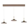 Paul Neuhaus LED Balkenpendel PURE MOON 3-flg bronze