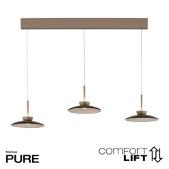 Paul Neuhaus LED Balkenpendel PURE MOON 3-flg bronze