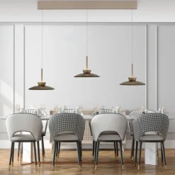 Paul Neuhaus LED Balkenpendel PURE MOON 3-flg bronze