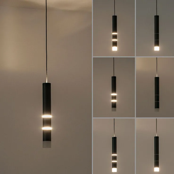 Paul Neuhaus LED Balkenpendel PURE-VEGA 120 cm schwarz