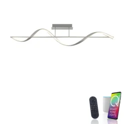 Paul Neuhaus LED Deckenlampe Q-SWING 1-flg silberfähig