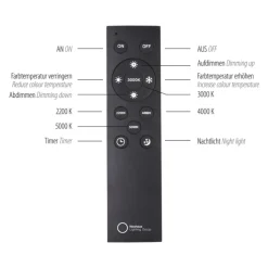 Paul Neuhaus LED Deckenlampe PURE-LINES Straight Kunststoff/Aluminium 110 x 3,8 x 3,9 cm Snow