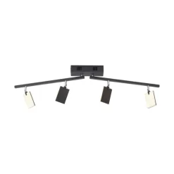Paul Neuhaus LED Deckenlampe mit 4 Spots PURE-MIRA schwarz