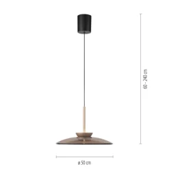 Paul Neuhaus LED Pendelleuchte PURE E-MOON 1-flg bronze