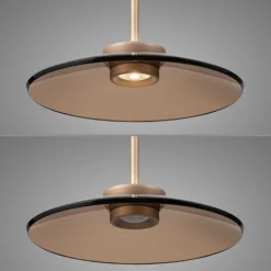 Paul Neuhaus LED Pendelleuchte PURE E-MOON 1-flg bronze