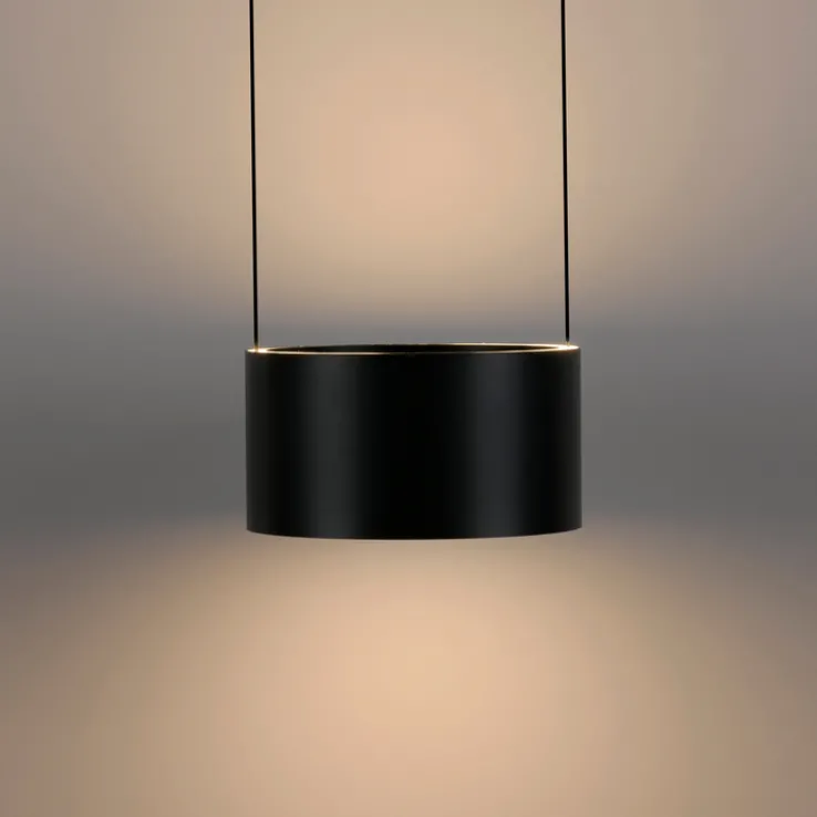 Paul Neuhaus LED Pendelleuchte PURE CLIPSE Aluminium Ø 20 cm Platin