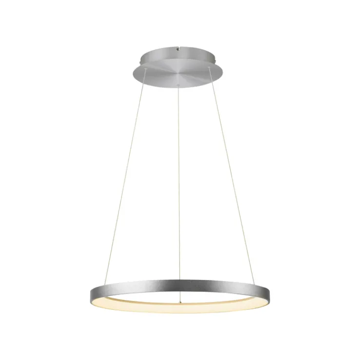 Paul Neuhaus LED Pendelleuchte HOOP 57 cm alu-/nickelfarbig