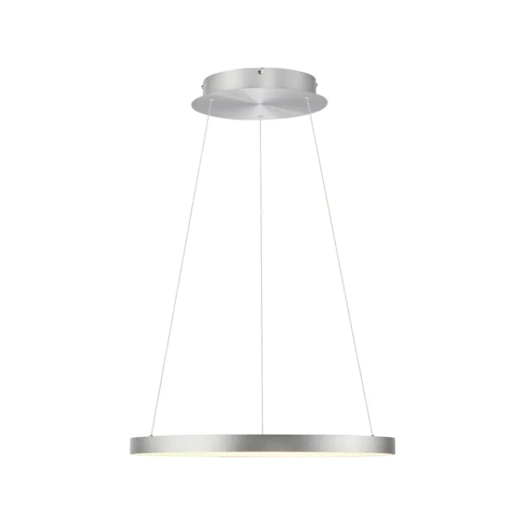 Paul Neuhaus LED Pendelleuchte HOOP 57 cm alu-/nickelfarbig