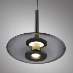 Paul Neuhaus LED Pendelleuchte PURE VITRUM 22 cm grau