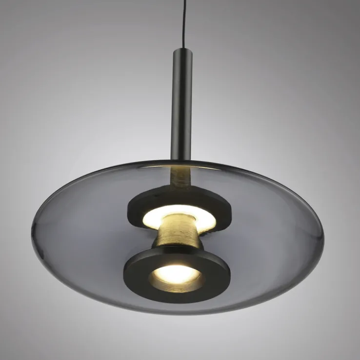 Paul Neuhaus LED Pendelleuchte PURE VITRUM 22 cm grau