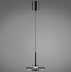 Paul Neuhaus LED Pendelleuchte PURE VITRUM 22 cm grau