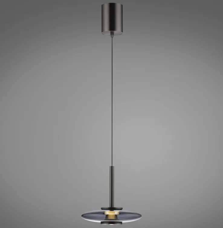 Paul Neuhaus LED Pendelleuchte PURE VITRUM 22 cm grau