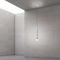 Paul Neuhaus LED Pendelleuchte PURE-VEGA 5 cm alufarbig