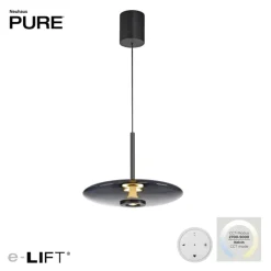 Paul Neuhaus LED Pendelleuchte PURE E-VITRUM 45 cm grau