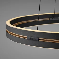 Paul Neuhaus LED Pendelleuchte PURE E-LOOP 70 cm schwarz