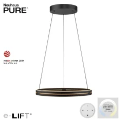 Paul Neuhaus LED Pendelleuchte PURE E-LOOP 70 cm schwarz