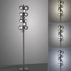 Paul Neuhaus LED Stehlampe PURE POPUP 12-flg grau