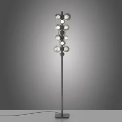 Paul Neuhaus LED Stehlampe PURE POPUP 12-flg grau