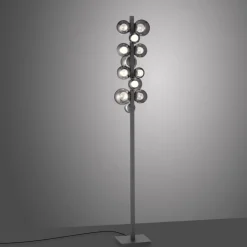 Paul Neuhaus LED Stehlampe PURE POPUP 12-flg grau