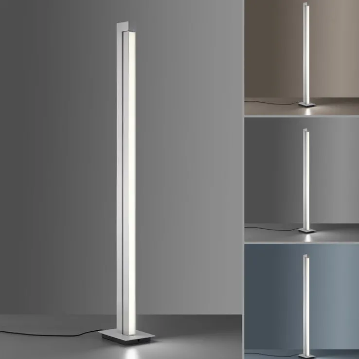 Paul Neuhaus LED Stehlampe PURE-LINES alufarbig
