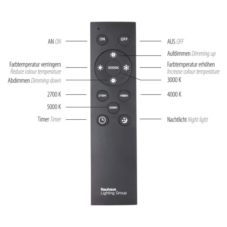Paul Neuhaus LED Stehlampe PURE-LINES alufarbig