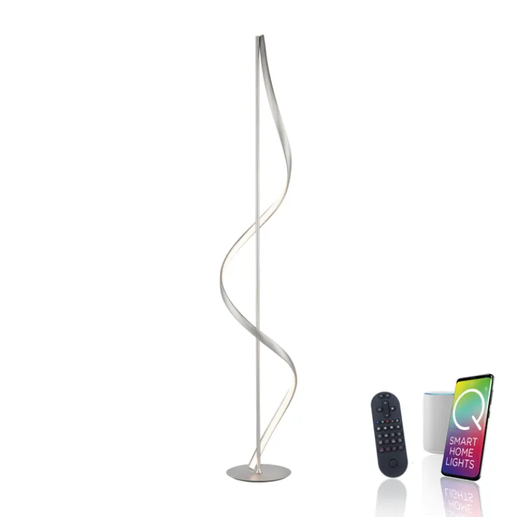 Paul Neuhaus LED Stehlampe Q-SWING 24 cm silberfarbig
