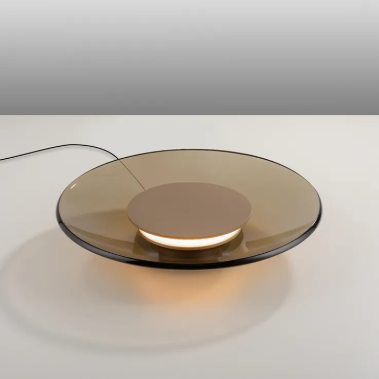 Paul Neuhaus LED Tischlampe PURE MOON 32 cm messingfarbig