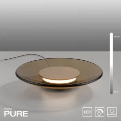 Paul Neuhaus LED Tischlampe PURE MOON 32 cm messingfarbig