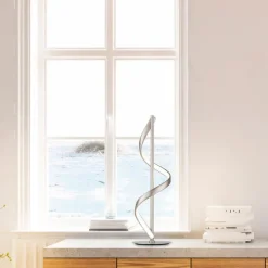 Paul Neuhaus LED Tischlampe Q-SWING 15,5 cm silberfarbig