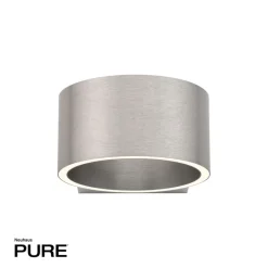 Paul Neuhaus LED Wandlampe PURE CLIPSE 15 cm aluminium