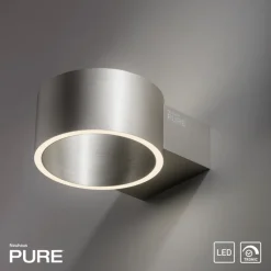 Paul Neuhaus LED Wandlampe PURE CLIPSE 15 cm aluminium