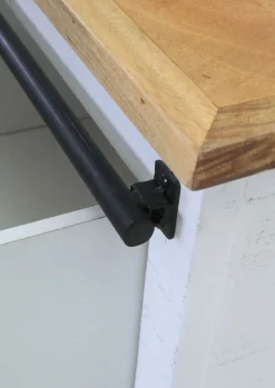 PHILL HILL Couchtisch LEWIS 95 x 65 x 45 cm Mango massiv/weiß/schwarz