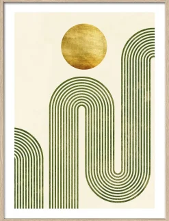 PRO ART Framed-Art Bild SHAPES OF EARTH I 33 x 43 cm braun