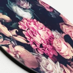 PRO ART Glas-Art Bild BAROQUE FLOWERS IV Ø 20 cm mehrfarbig