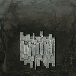 PRO ART Handpainting Bild BLACK & SILVER III 40 x 40 cm Leinwand mehrfarbig