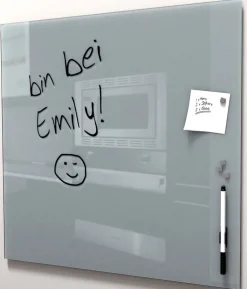 PRO ART Memoboard 50 x 50 cm Metall grau