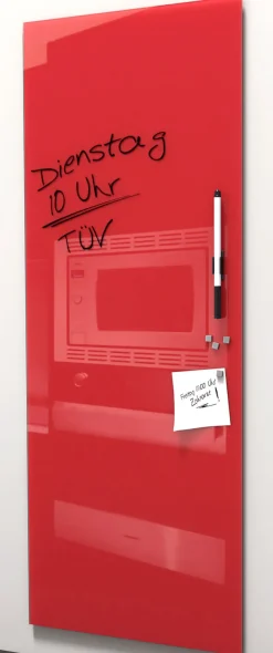 PRO ART Memoboard 80 x 30 cm Metall rot