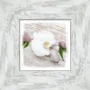 PRO ART New Classic Wood Bild WHITE SPRING IV 34 x 34 cm Rahmen grau