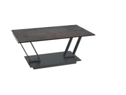 PURO Couchtisch BARCELONA 95(163) x 60 cm rostbraun