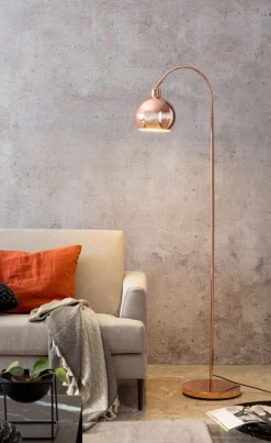 Retrofit Stehlampe 153 cm kupferfarbig