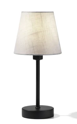 Retrofit Tischlampe FIBO 32 cm schwarz /weiß