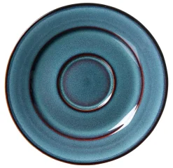 Ritzenhoff & Breker Espresso-Untertasse BALI 6er Set Steinzeug blau