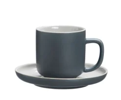 Ritzenhoff & Breker Espressotasse JASPER 6er Set grau/ weiß