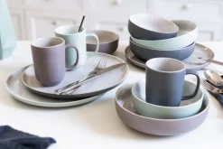 Ritzenhoff & Breker Espressotasse JASPER 6er Set grau/ weiß