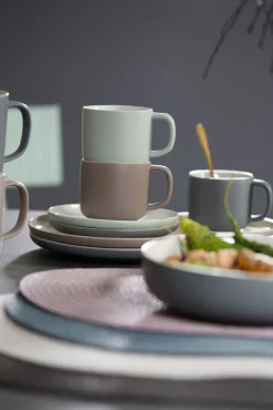 Ritzenhoff & Breker Espressotasse JASPER 6er Set grau/ weiß