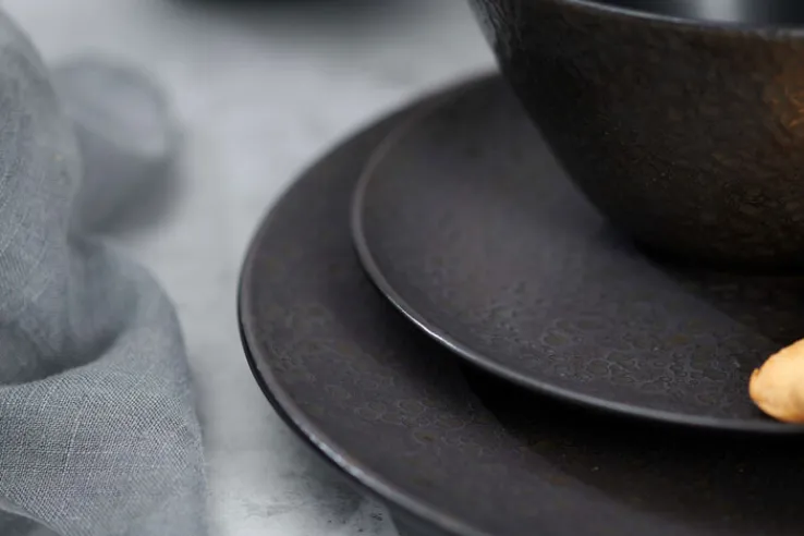 Ritzenhoff & Breker Frühstücksservice KITWE 12-teilig schwarz